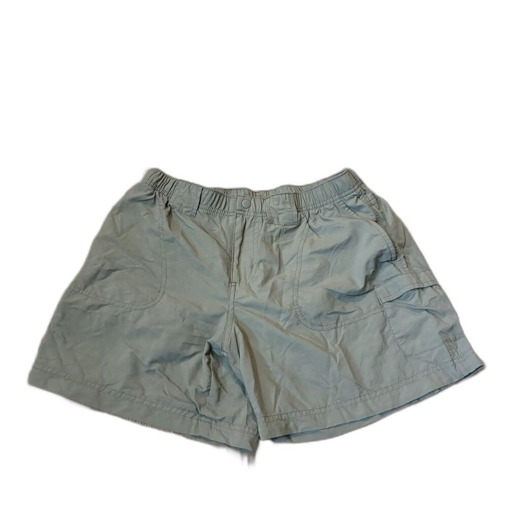 Columbia Womens M Tan Khaki Cargo Hiking Shorts Outdoor Utility Camping Trekking